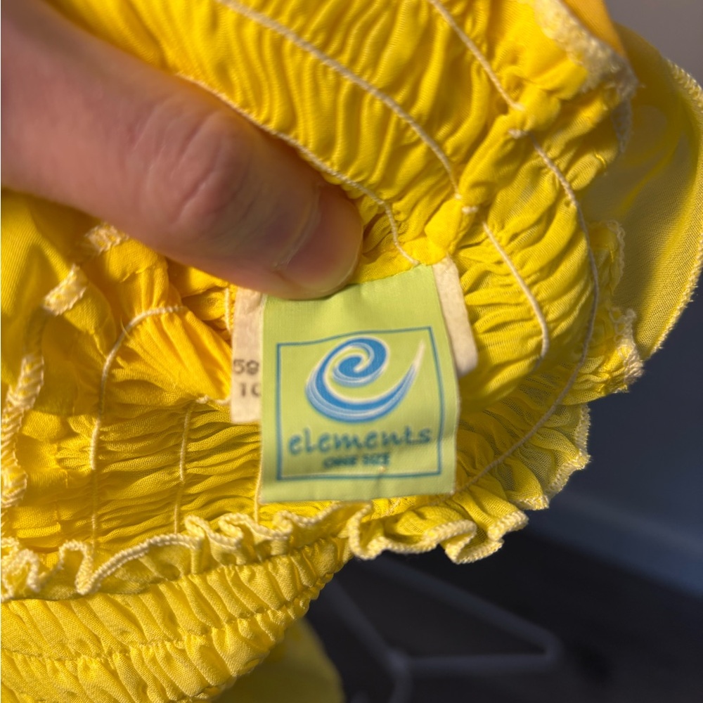 Element Bright Yellow Ruched Dress - Picture 3 of 3